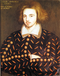 Shakespeare-Portrait von Christopher Marlowe